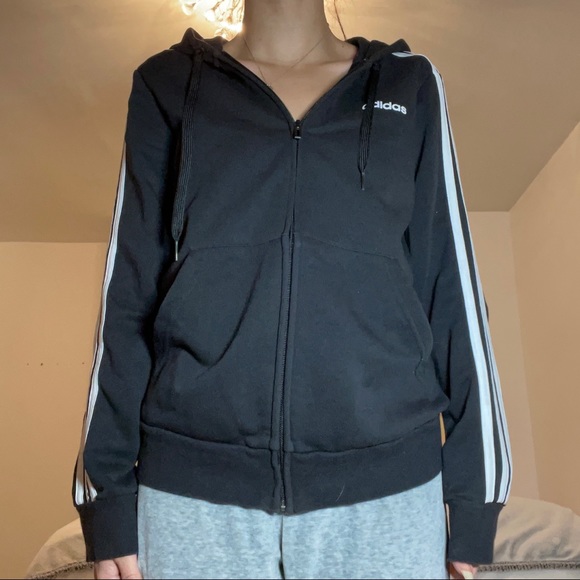 adidas zip-up🖤 - Picture 4 of 5